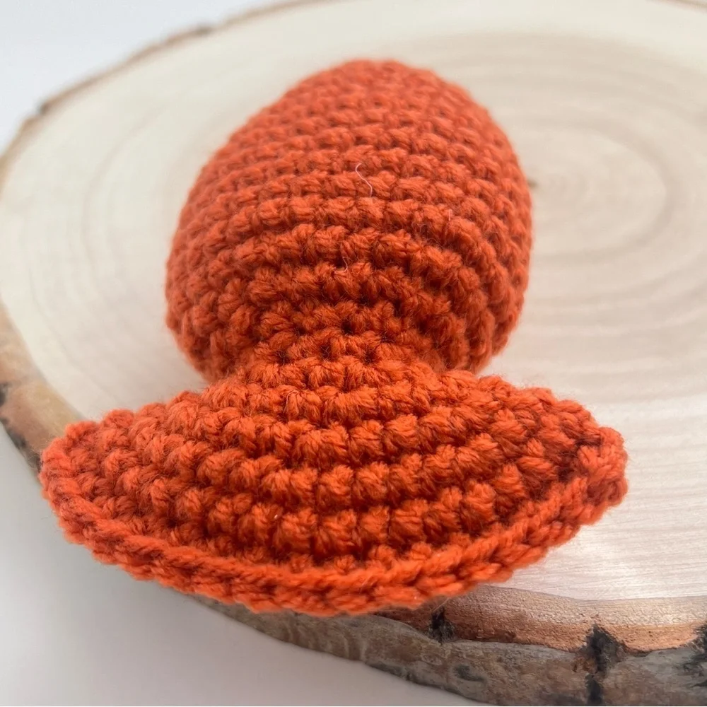 Cat Toy Handmade Catnip Orange Fish Cat Crochet Toy
